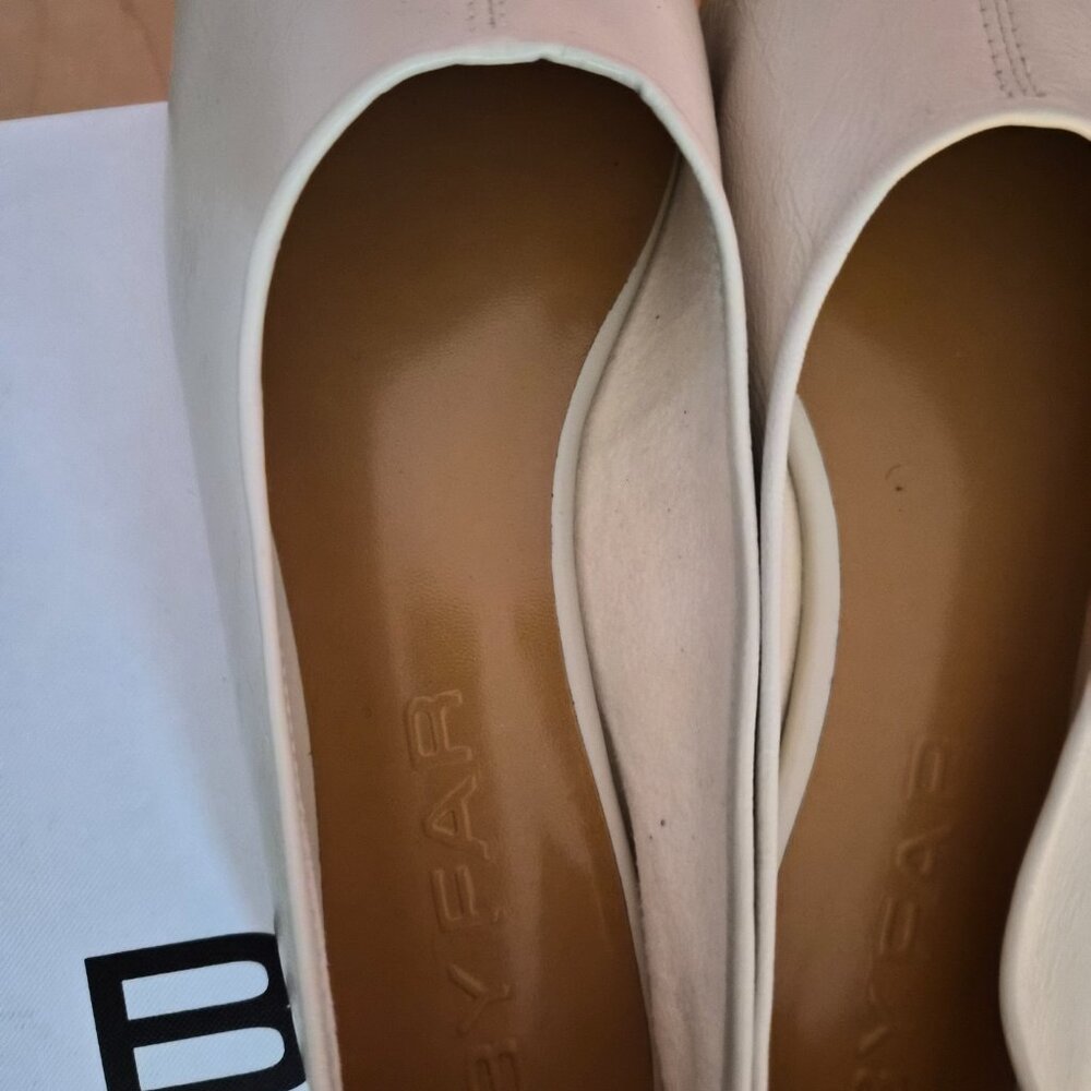 Brand New By Far Prudence Flats Limewash Creased Sz 40 - Picture 9 of 11